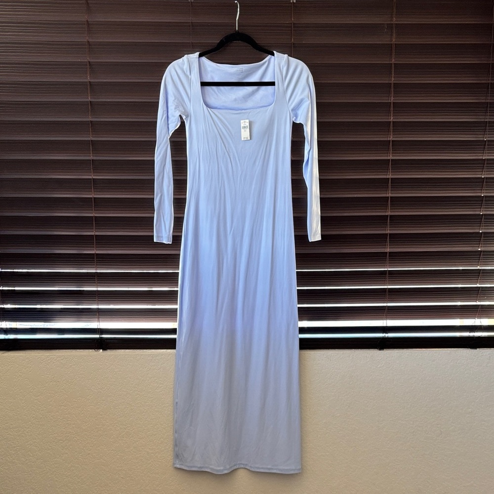 Aerie Offline Baby Blue Long Sleeve Dress